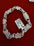 7.5 Heart and Butterfly Bracelet