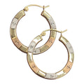 10k Gold Nuggets Earring